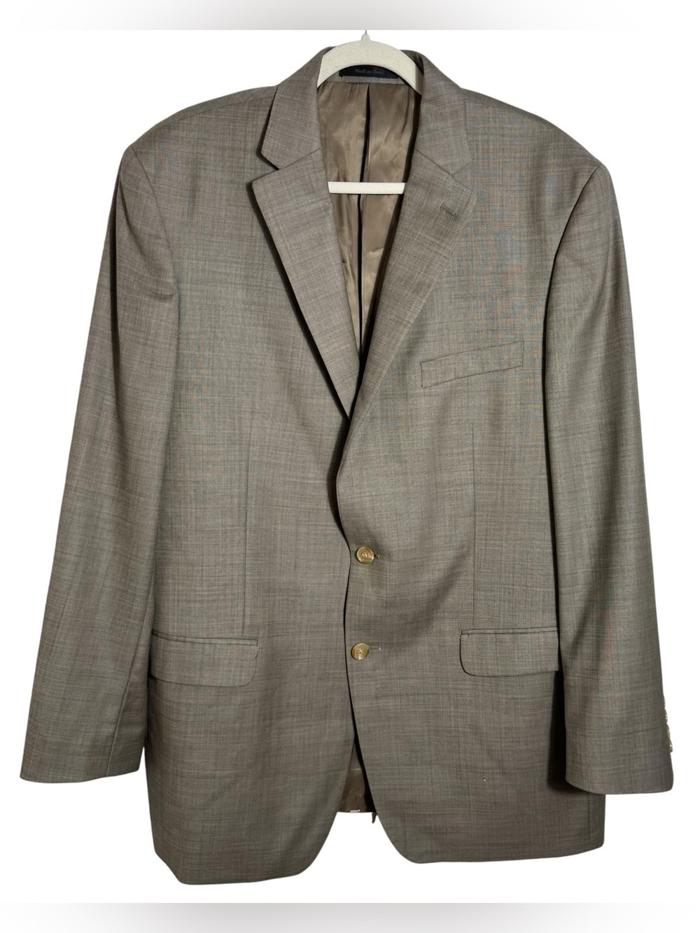 Lauren Ralph Lauren 100% Wool Blazer Sport Coat 44L Brown Tailored Jacket - Picture 1 of 8